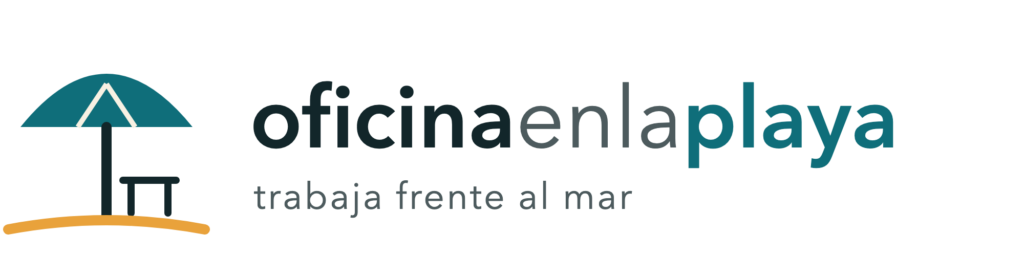 Oficina en la playa · trabaja frente al mar